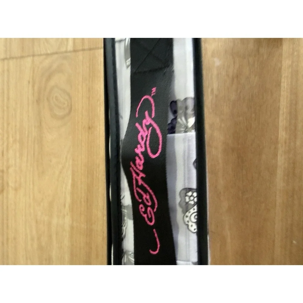 Ed Hardy Queen 6 Piece Double Brushed Sheet Set Lavender Gray Butterfly NWT